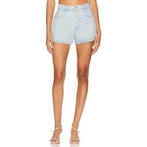 Citizens Of Humanity 'Franca' Blue Denim Pleated Baggy Short Size 24